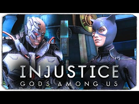 Видео: INJUSTICE: GODS AMONG US. Женщина-Кошка VS Киборг!