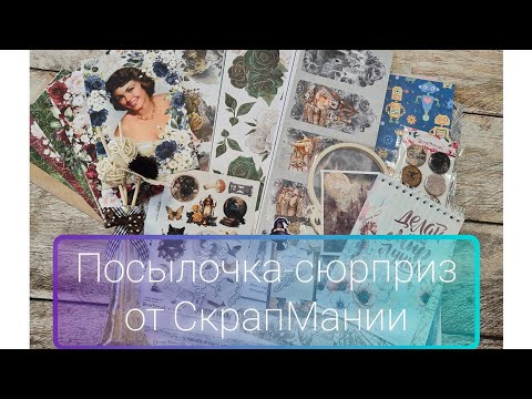 Видео: Посылочка-сюрприз от СкрапМании, #скрапбукинг, #скрапмания