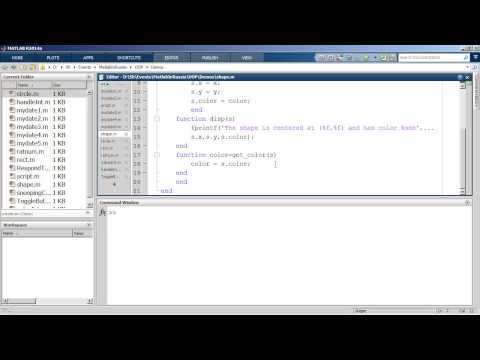 Видео: Объектно-ориентированное программирование в MATLAB
