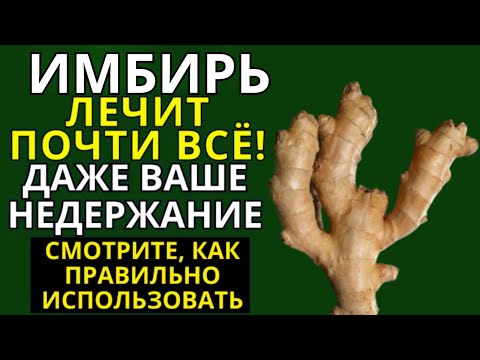 Видео: Имбирь лечит почти ВСЁ! Он даже борется с недержанием — узнайте, как правильно использовать!