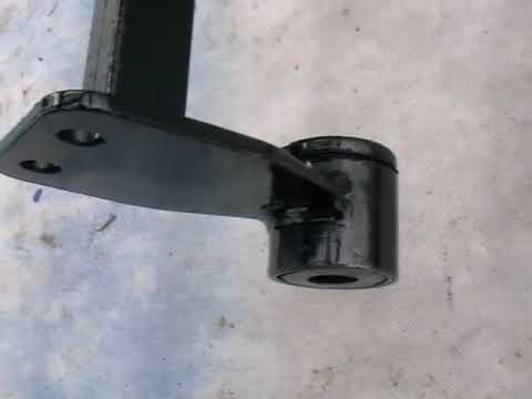 Видео: Тофалар 500 тюнинг мотобуксировщика. Сайлентблоки на вилку руля. Часть 6.