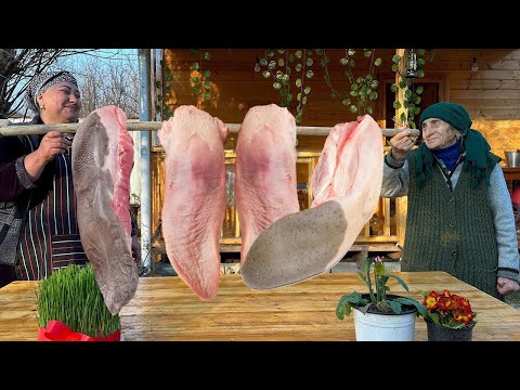 Видео: Готовим говяжьи языки по деревенскому рецепту! Жизнь в деревне
