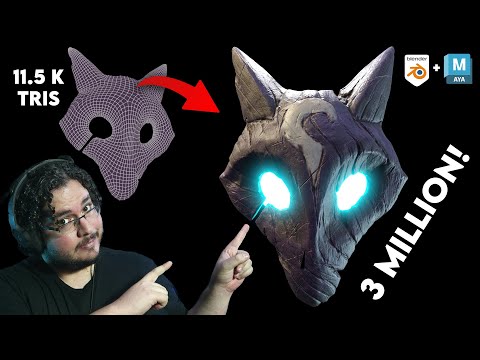 Видео: Настройка карты смещения | Рабочий процесс в ZBrush, Maya и Blender