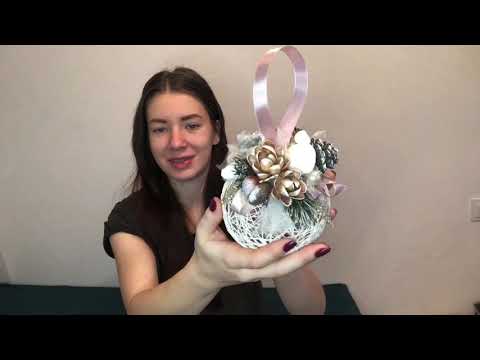 Видео: НОВОГОДНЯЯ ПОДВЕСКА | МК шар из ниток | Зимний декор из покупок Fix Price