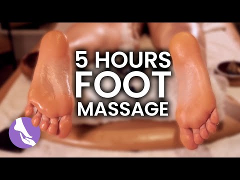 Видео: 5 часов ASMR для ГЛУБОКОГО СНА (ASMR, Расслабляющая музыка) 💤 Компиляция массажей стоп