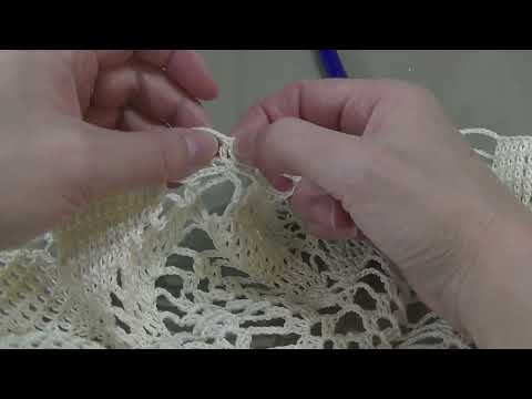 Видео: Салфетка " Нежность ". Часть 4.