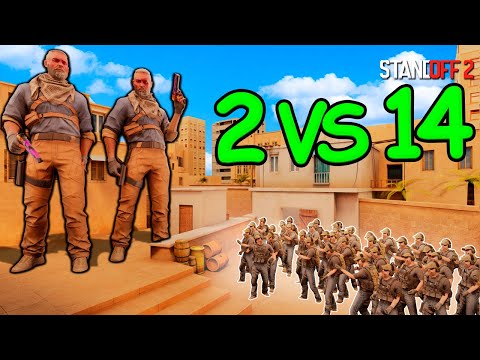 Видео: 2 ПРОТИВ 14 НО У ПРОТИВНИКОВ 1ХП В STANDOFF 2 / СТАНДОФФ 2