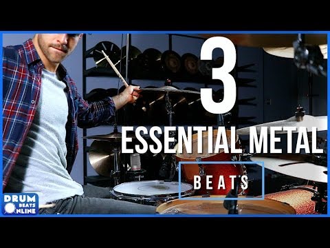 Видео: 3 основных метал-бита — урок игры на барабанах | Drum Beats Online
