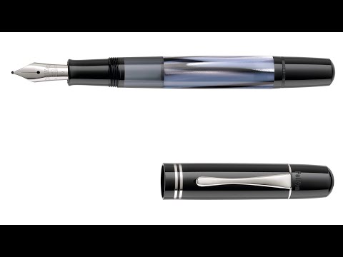 Видео: Обзор перьевой ручки Pelikan M101N, Grey-Blue, SE 2017