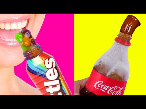 Видео: НОВЫЕ РЕЦЕПТЫ ЗАМОРОЖЕННОЙ КАРАМЕЛИ В БУТЫЛКЕ из колы и Skittles