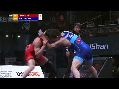 Видео: Аден Сакыбаев KGZ - Икромжон Хаджимурадов KGZ / 65 kg / Эл аралык рейтингдик мелдеш