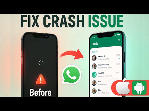 Видео: Исправление проблемы с запуском или сбоями WhatsApp | WhatsApp не открывается на iPhone и Android...