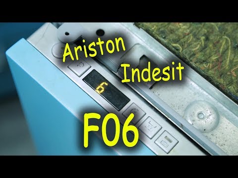 Видео: Ремонт посудомоечной машины Ariston Indesit. Ошибка F06