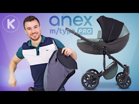 Видео: Anex m/type PRO - детская коляска новинка 2022. Обновленный Анекс М Тайп Про