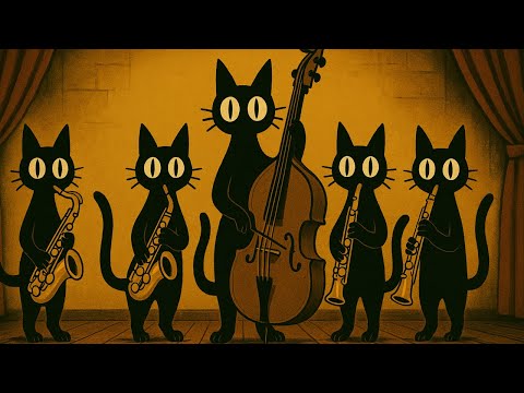Видео: Black Cats Groove Tonight: Глубокий басовый джаз для стильной концентрации