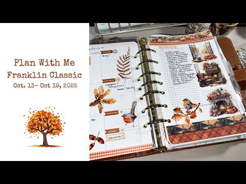 Видео: Plan With Me || Franklin Classic || 13–19 октября 2025 г. || Chestnut Vintage Aurora