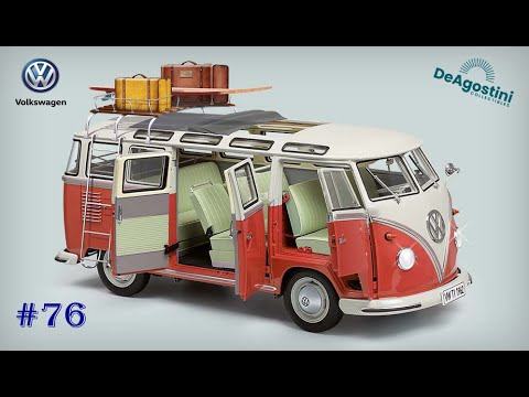 Видео: Volkswagen T1 в масштабе 1/8 от ДеАгостини (номер 76)