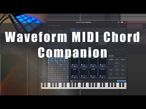 Видео: Tracktion Waveform 11 Pro: MIDI-эффект Chord Companion (Видео 11)