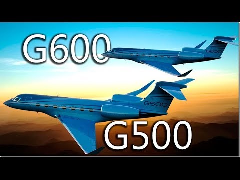 Видео: Gulfstream G500 и G600 - деловые братья
