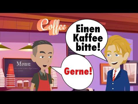 Видео: Учить немецкий язык | Заказываю кофе | Диалог с субтитрами