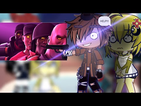 Видео: Реакция FNAF на FNAF против TF2 (Gacha Life)