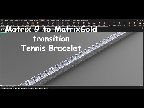 Видео: MatrixGold создает теннисный браслет.