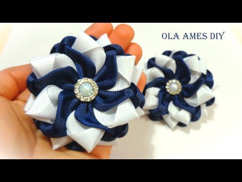 Видео: Посмотрите как ПРОСТО их Делать😍 Красивые ЦВЕТЫ из ЛЕНТ😍 DIY Ribbon Flowers/ Flower Making/ Ola ameS