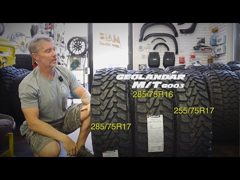 Видео: Сравнение размеров внедорожных шин: 255, 285, 295, 315 и 37 дюймов