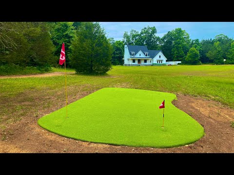 Видео: 3-месячная самодельная площадка для гольфа менее чем за 20 минут — покадровая съёмка