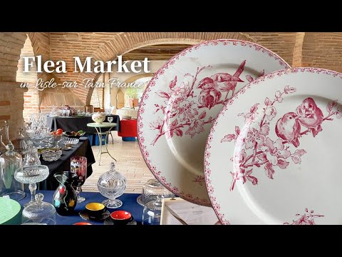 Видео: Блошиные рынки в красивой французской деревне | Средневековый городской пейзаж