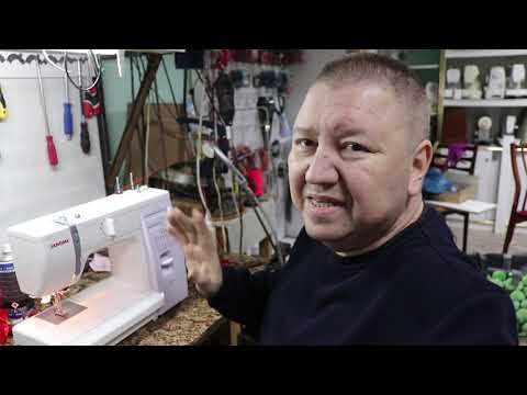 Видео: Строчка лесенкой Janome 415