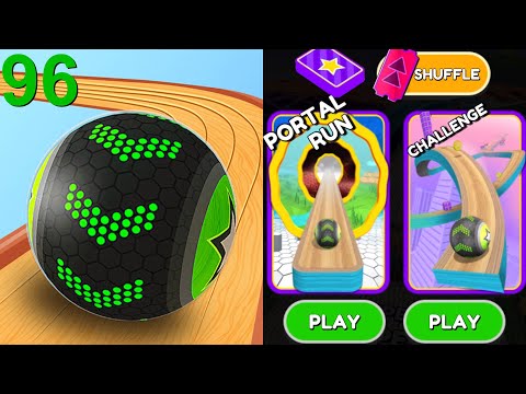 Видео: Скоростной забег Going Balls, смешные фейлы против испытаний, забег через портал, сложный уровень...