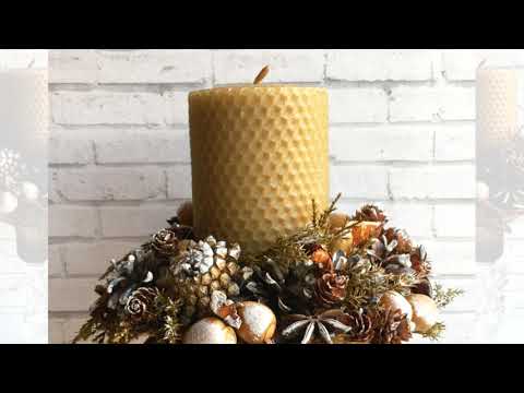 Видео: Новогодняя композиция в экостиле. Мастер-класс