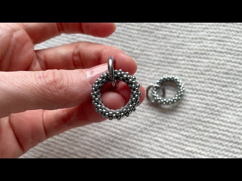 Видео: Серьги конго из бисера|Beaded earrings| hoop earrings