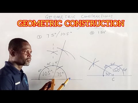 Видео: Как построить угол 75°, 105°, 150° || Menalights Tv