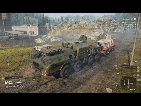 Видео: SnowRunner - ZiKZ 612H - ремонт упавшей леп