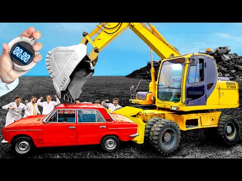 Видео: УНИЧТОЖАЕМ ЭКСКАВАТОРОМ ПРЕДМЕТЫ НА ВРЕМЯ!