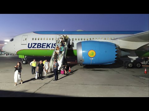 Видео: В Ташкент 🇺🇿 на Boeing 787-800 Dreamliner из Стамбула 🇹🇷 (IST) | рейс HY0272, Uzbekistan Airways