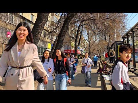 Видео: Прогулка в Алматы, по Алтынсарина (Правды) вверх до палубы #walkingtour