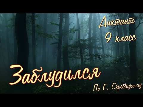 Видео: Диктант по русскому языку с проверкой! 9 класс. Заблудился #диктант9класс #диктант