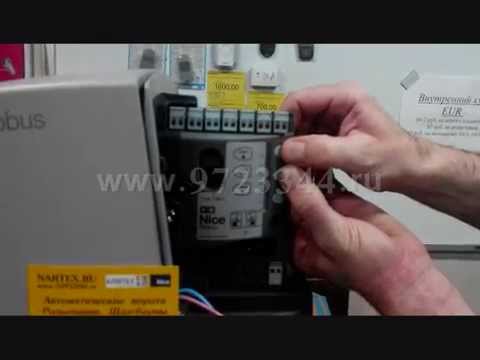 Видео: как запрограммировать электропривод Nice Robus 600