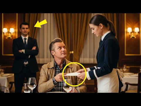 Видео: Богатый олигарх под прикрытием заказал стейк — официантка передала ему записку, и он оцепенел