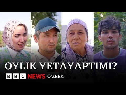 Видео: Ўзбекистон: Одамлар ойлик даромадини нимага сарфлаяпти? Етаяптими?  BBC News O'zbek