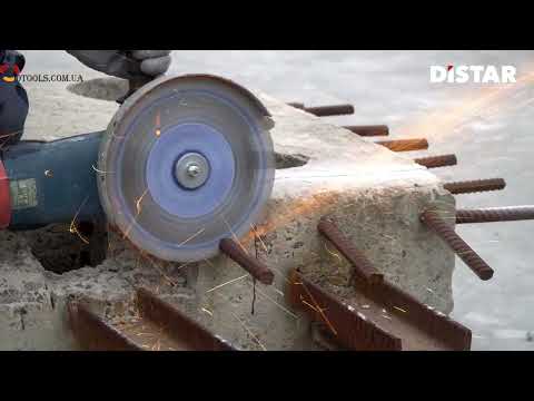 Видео: Алмазный круг для высоко армированного бетона Distar METEOR H15 230 мм