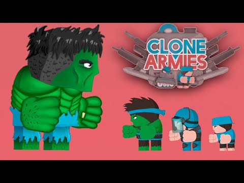 Видео: Здоровенный Халк в Clone Armies  2D Games