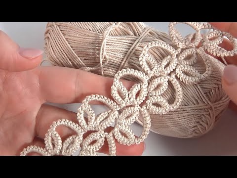 Видео: Чудесно!!! Красивая и Изящная Тесьма крючком/ 3Д вязание крючком/Авторская разработка