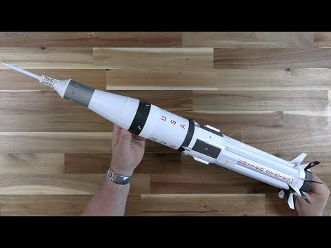 Видео: Сборка Эстес Сатурн 1B в масштабе 1/100
