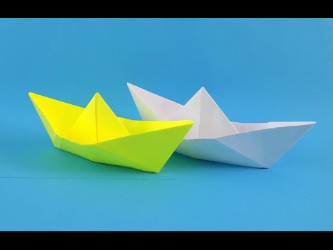 Видео: Как сделать кораблик оригами из бумаги для начинающих, origami boat
