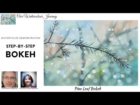 Видео: Как нарисовать этот акварельный эффект боке. # боке [cc] доступны субтитры