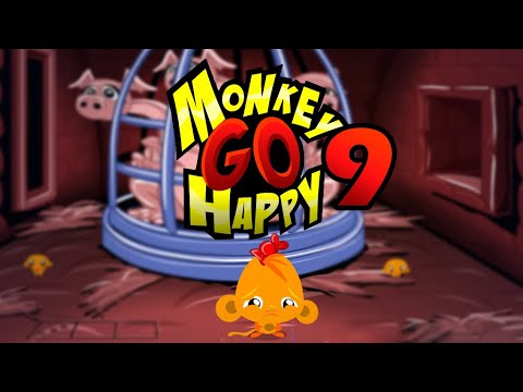 Видео: Игра "Счастливая Обезьянка 9" (Monkey GO Happy 9) - прохождение